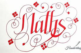 Image result for Mathematics Calligraphy