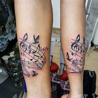 Image result for Music Note Tattoos for Girls
