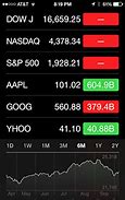 Image result for iPhone 4 Stocks Screen Shot