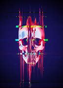Image result for Glitch Art Skull