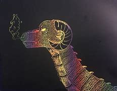 Image result for Dragon Scratch Art