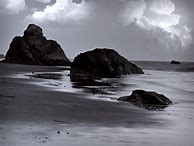 Image result for Black and White Beach Aesthetic
