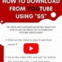 Image result for How to Download YouTube Videos Using SS Trick
