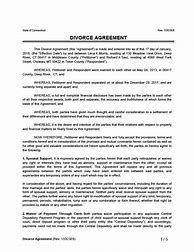 Image result for Divorce Contract