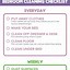 Image result for Room Cleaning Checklist Template