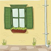 Image result for Old Window with Closed Shutters Clip Art