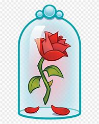 Image result for Beauty and the Beast Red Rose Clip Art