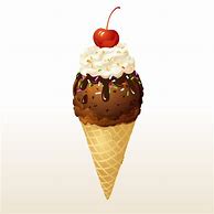 Image result for Chocolate Ice Cream Cone Clip Art