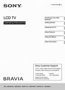 Image result for Sony BRAVIA 55-Inch TV Manual