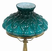 Image result for Teal Glass Lamp Shade