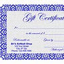 Image result for Blank Fillable Gift Certificate