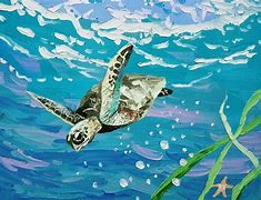 Image result for Underwater Paintings Sea Life