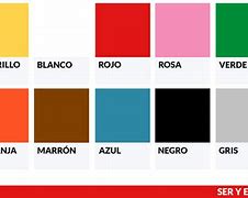 Image result for Que Colores Hay En Español