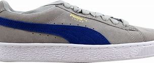 Image result for Grey Suede Puma Sneaker with Pink Stripe