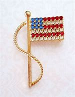 Image result for American Flag Slow Stitched Fabric Brooch