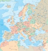 Image result for A Europe Map