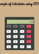 Image result for HTML Calculator Program