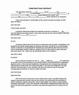 Image result for Simple Construction Contract