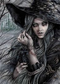 Image result for Red Gothic Witch Art