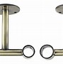 Image result for Double Curtain Rod Ceiling Mount Brackets
