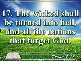 Image result for Psalm 9:17