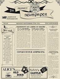 Image result for Editable Newspaper Front Page Template