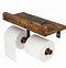 Image result for Modern Toilet Paper Holder with Shelf Wood