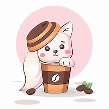 Image result for Kawaii Coffee Cat