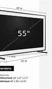Image result for How Tall Is 55 Inches