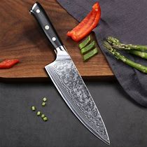 Image result for Japanese Damascus Kitchen Knife Set
