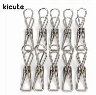 Image result for White Metal Spring Clips for Hanging Paper