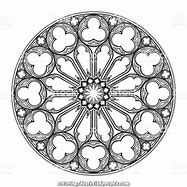 Image result for Notre Dame Rose Window Coloring Page