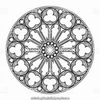 Image result for Notre Dame Rose Window Coloring Pages
