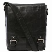 Image result for iPad Messenger Bag Black Leather