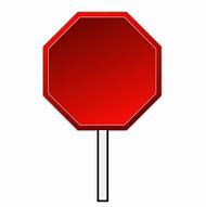 Image result for Red Stop Sign Clip Art