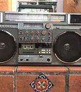 Image result for Vintage Lenoxx TV Boombox