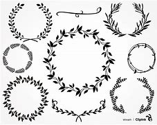 Image result for Leaf Wreath Clip Art SVG Silhouette