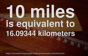 Image result for 10 Km in Miles
