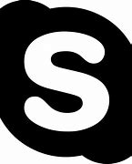 Image result for Skype Logo Black