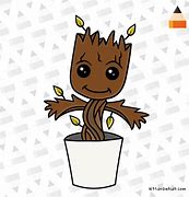 Image result for Baby Groot Outline Simple