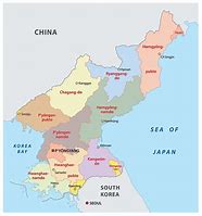 Image result for North Korea Country Map