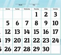 Image result for 30-Day Calendar Page