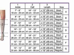 Image result for How to Measure Legs for Compression Stockings