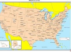 Image result for Political Map of Us with Cities