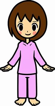 Image result for Cartoon Little Girl Pajamas