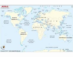 Image result for World Map and Seas