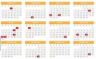 Image result for Kalender Tahun 2020 Lengkap Tanggal Merah