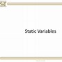 Image result for Static Variable Location