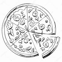 Image result for Pizza Drawing