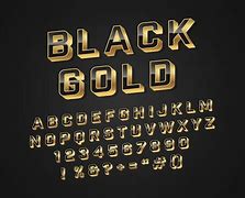 Image result for 96 Fonts Black Gold